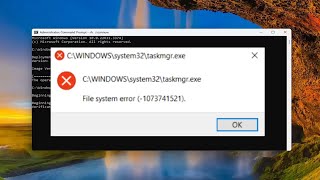 How to Fix File System Error 1073741521 in Windows 1110 Solution [upl. by Elleira]