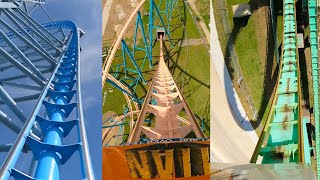 Every Roller Coaster at Six Flags Over Texas Front Seat POVs [upl. by Esirahs627]