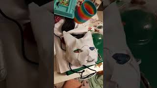 MASK MAKING FOR A NEW THERIAN🐾🪶🍀🌳⚘️ [upl. by Arreic]