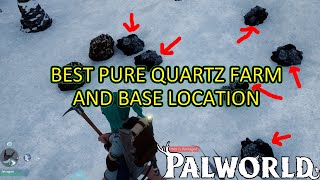 Palworld Pure Quartz Farm Best Pure Quartz Farming Spot and Base Location [upl. by Cressler]