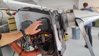 Inside the cowling of a Cessna 172S Engine Lycoming IO360L2A  4K Resolution [upl. by Nyrahs]