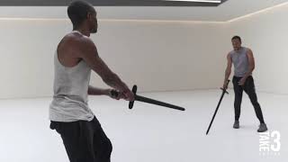 Sword Fight Choreography  Medieval Broadsword SPACT [upl. by Riada]