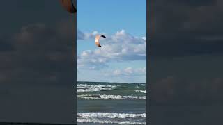 Kiteboarding Sunset Beach Lake Ontario [upl. by Pinelli]