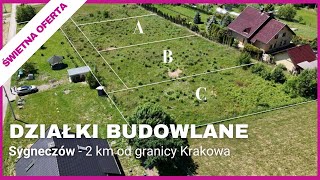 Trzy działki budowlane na sprzedaż w miejscowości Podstolice k Wieliczki  Oferta bez prowizji [upl. by Jourdan]