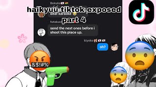 haikyuu tiktok exposed part 4some ships included [upl. by Nolyd]