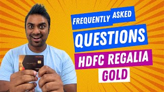 HDFC Regalia Gold Credit Card  Frequently Asked Questions  FAQ [upl. by Ashbaugh]