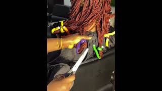 HOW TO CURL YOUR BRAIDS hairstyle hairgoals haircare curls [upl. by Geirk921]