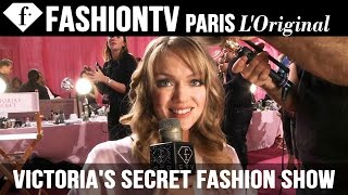 Victorias Secret Fashion Show 2013 2014 BACKSTAGE 2 ft Lindsey Ellingson  FashionTV [upl. by Akived]