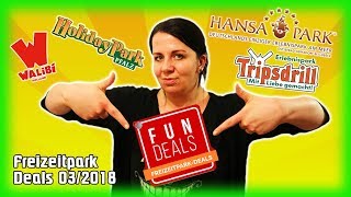 Die besten Freizeitpark Deals März 2018  Hansa Park Tripsdrill Holiday Park amp Walibi  FunDeals [upl. by Gunilla]