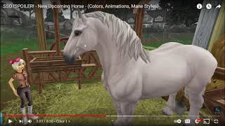 SPOILER New Percheron horse REACTING starstable Fun new horse vanessa springing [upl. by Pearline]