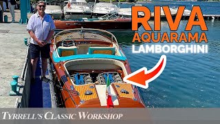 Riva Aquarama Lamborghini  Tuning the Most Beautiful Boat in the World  Tyrrells Classic Workshop [upl. by Brynne]