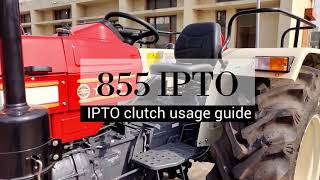 Swaraj 855 I PTO usage guide [upl. by Ertnom323]