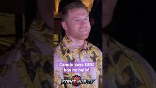 CANELO  GGG HAS NO BALLS Asked what he thinks of Gennady Golovkin [upl. by Dahraf]