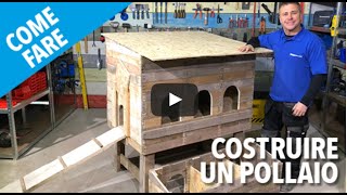 Come costruire un pollaio con il pallet  Tutorial Fai da Te [upl. by Ahlgren]