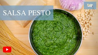 SALSA PESTO Receta Original Italiana [upl. by Ssilb]