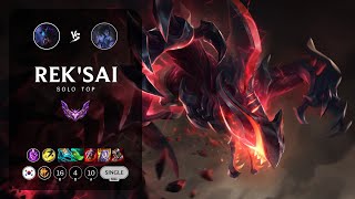 RekSai Top vs Sylas  KR Master Patch 144 [upl. by Anaejer]