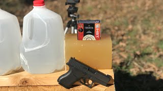 Federal HST 150 Grain Micro 9mm Glock 43 vs Ballistic Gel [upl. by Eirallih370]