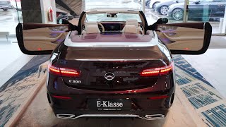 New Mercedes EClass Cabriolet AMG Line 2021  My favorite interior [upl. by Ramos788]