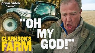 Jeremy Clarksons Giant Tractor Causing Chaos for 7 Minutes  Clarksons Farm  The Grand Tour [upl. by Avonasac]