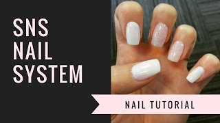 SNS Nail Tutorial  Natural Nails  jiannajay [upl. by Duston]