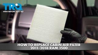 How to Replace Cabin Air Filter 20112018 Ram 1500 [upl. by Ainomar37]