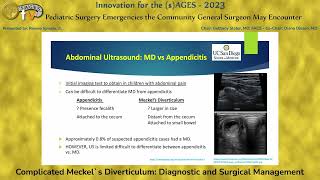 RoComplicated Meckels Diverticulum Diagnostic and Surgical Management [upl. by Enytsuj624]