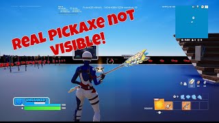 How To Get fncs pickaxe Without real pickaxe being visible [upl. by Nsaj249]