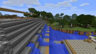 Minecraft working hydroelectric dam V1 [upl. by Setiram848]