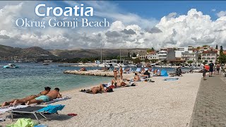 Croatia Okrug Gornji Beach Walking Tour 4K [upl. by Isidoro]