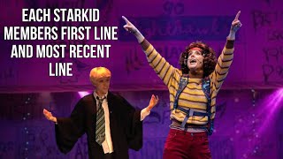 Each Starkid Members First Line And Most Recent Line in Starkid [upl. by Otilopih]