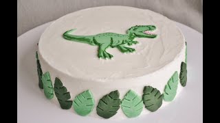 Dinosaurier Tyrannosaurus rex Torte  TRex Torte für einen Jungen [upl. by Ignazio194]