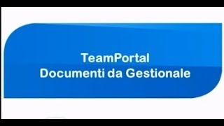 DEMO  TEAMPORTAL  Gestione documenti da gestionale PAGHE [upl. by Levitan]