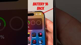 iPhone Tip  How To Show Battery Percentage On iPhone  iphonetips [upl. by Ha965]