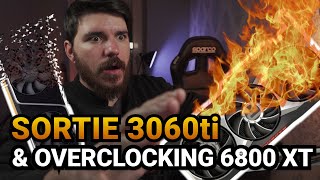 Sortie Nvidia RTX 3060ti de loverclocking extreme 6800xt et NZXT H1 prends feu [upl. by Lamoureux]