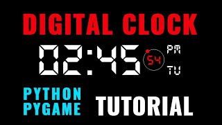 Python Beginner Project Tutorial  Digital Clock [upl. by Bilow703]