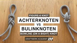 Achterknoten vs Doppelte Bulinknoten [upl. by Mumford]