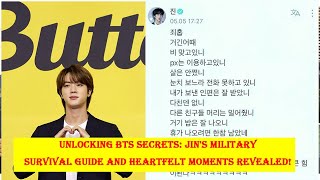 Unlocking BTS Secrets Jins Military Survival Guide and Heartfelt Moments Revealed [upl. by Ocram311]