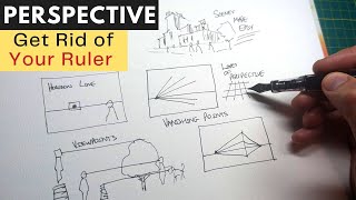 How to Draw Perspective  A Simple Guide and Sketching Tutorial [upl. by Kendrick]