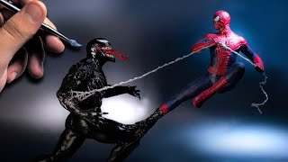 VENOM VS CARNAGE WITH CLAYPLASTILINA Venom 2 [upl. by Mide]