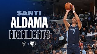 Santi Aldama Highlights vs Milwaukee Bucks [upl. by Naut]