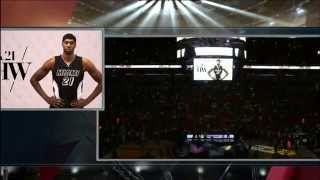 January 27 2015  Sunsports  Miami Heats quotBlack Tiequot Intro Video LiveVs Bucks [upl. by Fitzger292]