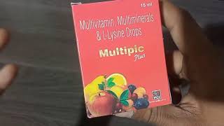 Multivitamin Multiminerals amp LLysine Drops Benefits Dosage Side  Effects Raja medical store ASK [upl. by Stagg601]