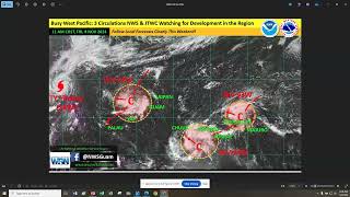 Two storms forming one in the FSM the other in the Marshall Islands [upl. by Bordie]