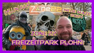 Freizeitpark Plohn Zone22 mit neuer Halloween Maze 2024 RESET  theme park vlogs [upl. by Aimac]