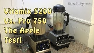 Vitamix 5200 vs Professional Series 750  The Apple Test [upl. by Aguste]