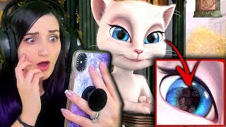 Testing The Creepy Talking Angela App Theory DO NOT DOWNLOAD [upl. by Nath521]