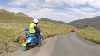 Torbay Mods Scooter Club RIDE THROUGH THE LAKE DISTRICT on their scooters Vespa GTS amp Royal Alloy [upl. by Laemaj53]