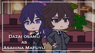 BSD high school au react to Dazai as Mafuyu Asahina  Unfinished [upl. by Ainessey]