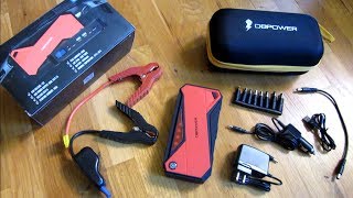 DBPower 600A Jump Starter  Whats Included  Unboxing  18000mAh [upl. by Ocisnarf]