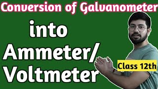 Conversion of Galvanometer in to Ammeter amp Voltmeter Magnetic effect Part16 Conversion of Galvanom [upl. by Paulo517]